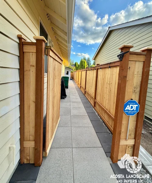 Contemporary Patio, Retaining Wall & Sod Renovation in Snohomish 